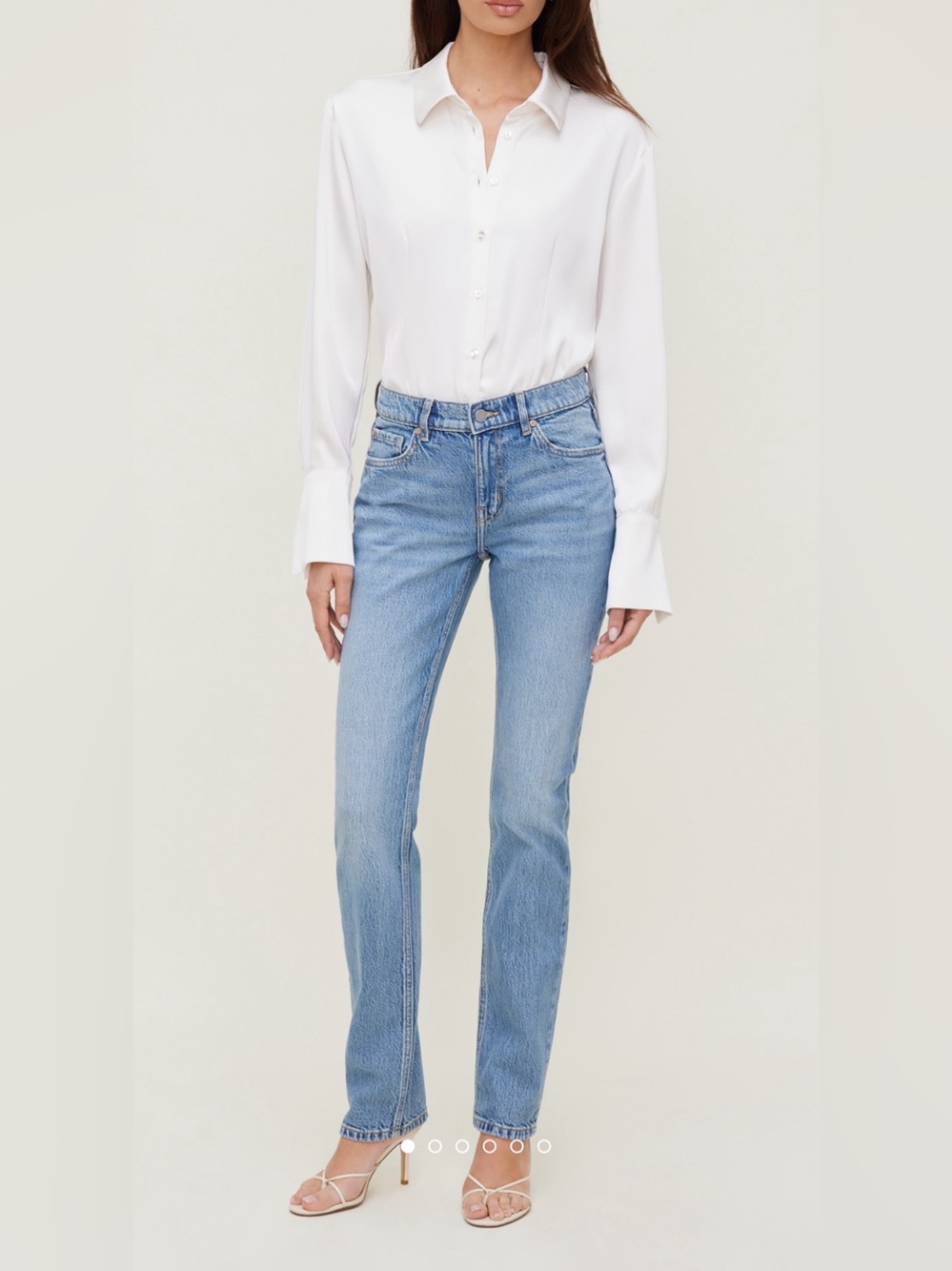 Dynamite Mid Rise Slim Cigarette Leg Jeans